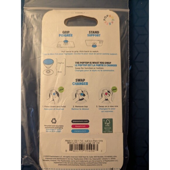 PopSockets Cheeky Corgi Phone Grip & Stand With Swappable Top -PopGrip - Picture 2 of 2